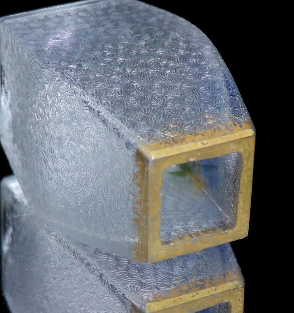 オールド・バカラ 最高級 1900年 金彩エナメルレア型ミニチュール 花柄