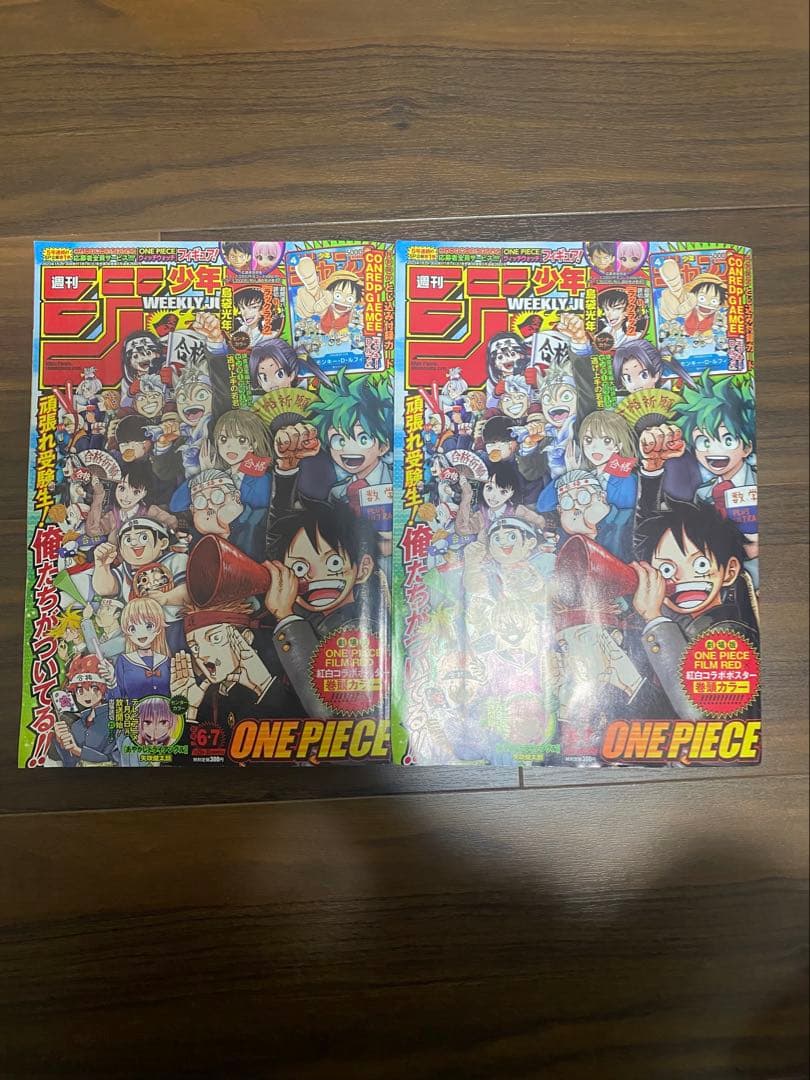 モンキー・D・ルフィ：週刊少年ジャンプ付録6.7特大号　P-033 2枚