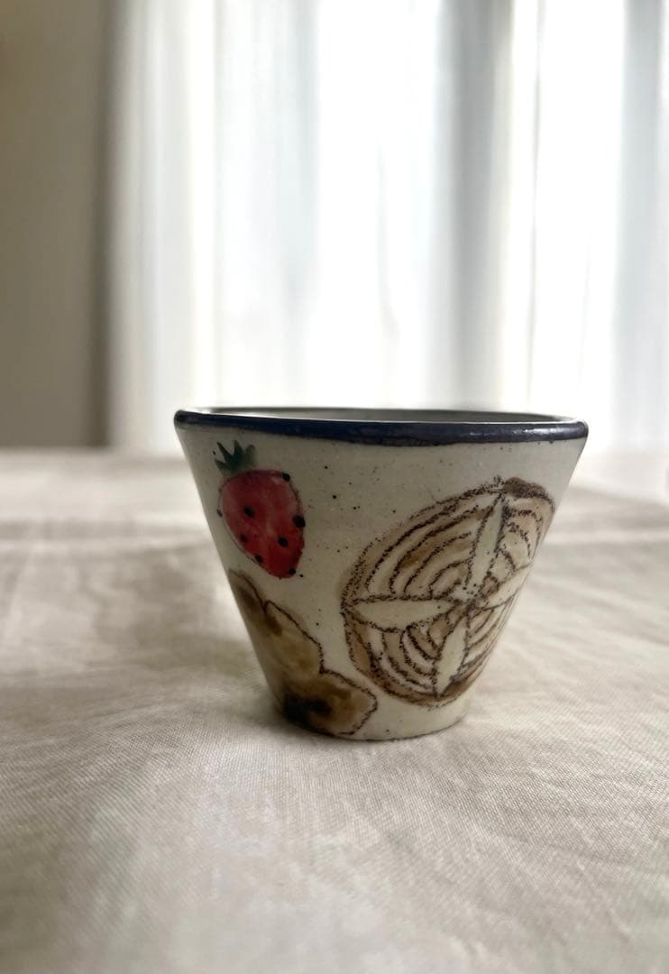 やまぐちあさこさんパンダとパンとイチゴ柄の器 可愛い小鉢