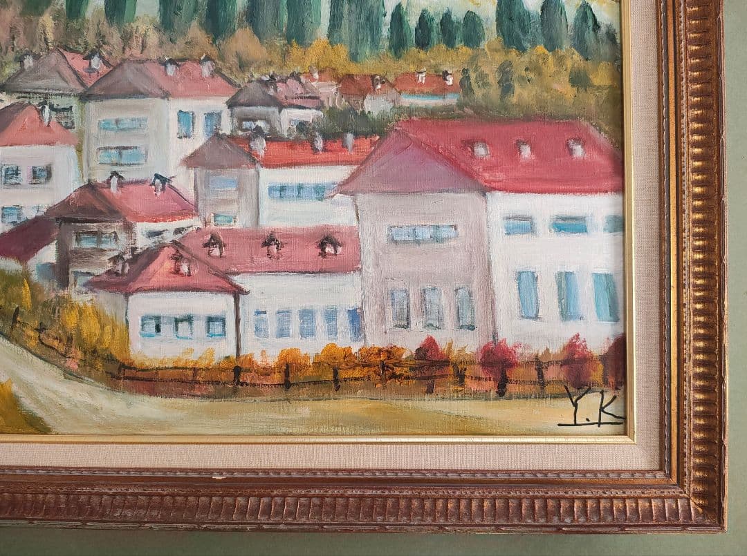 送料込】F30号 油彩額縁 ゴールド 展示会仕様（ガラスレス）白日会展