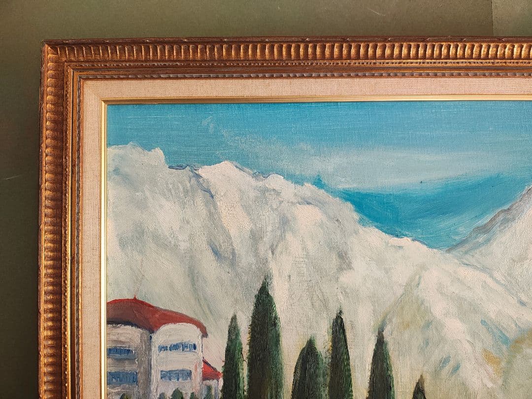 送料込】F30号 油彩額縁 ゴールド 展示会仕様（ガラスレス）白日会展