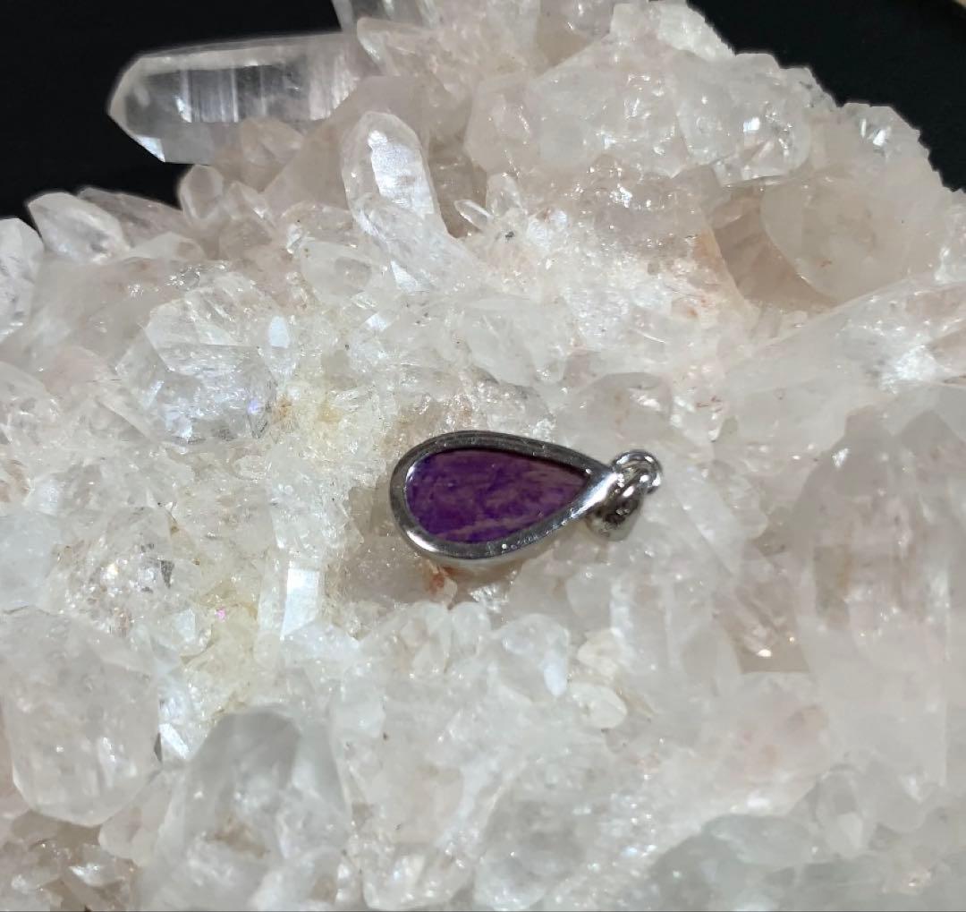 ★天然色★ ピンクスギライト　ペンダントトップ　silver925