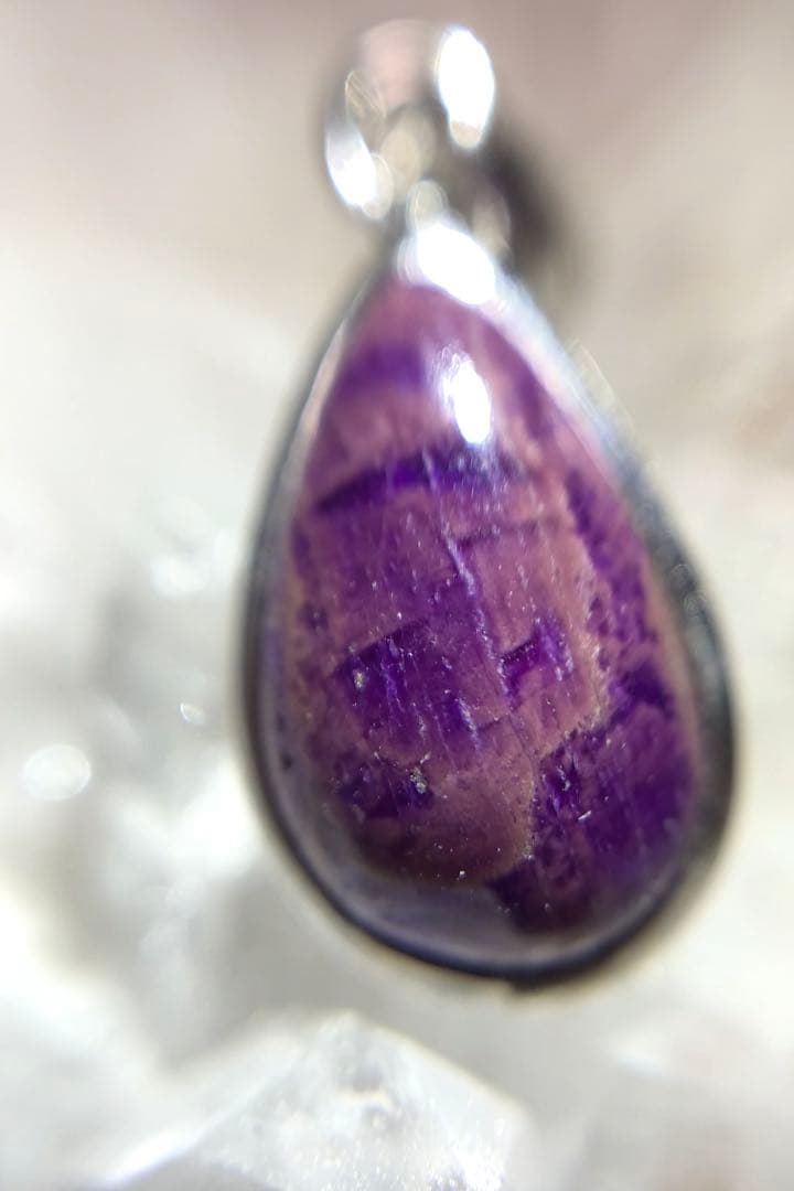 ★天然色★ ピンクスギライト　ペンダントトップ　silver925