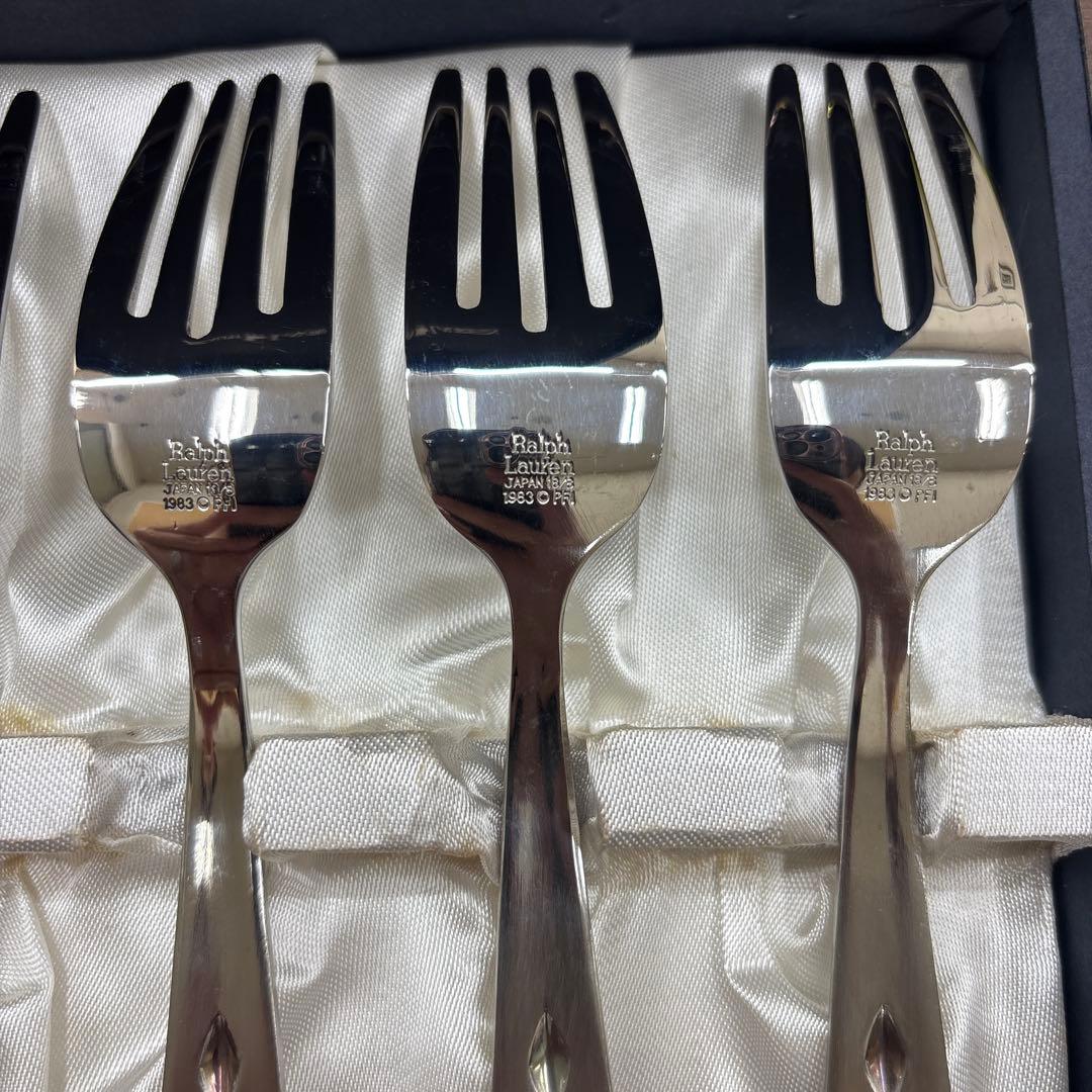 ラルフローレン コンチョ ステンレス サラダ フォーク 5本セット カトラリー