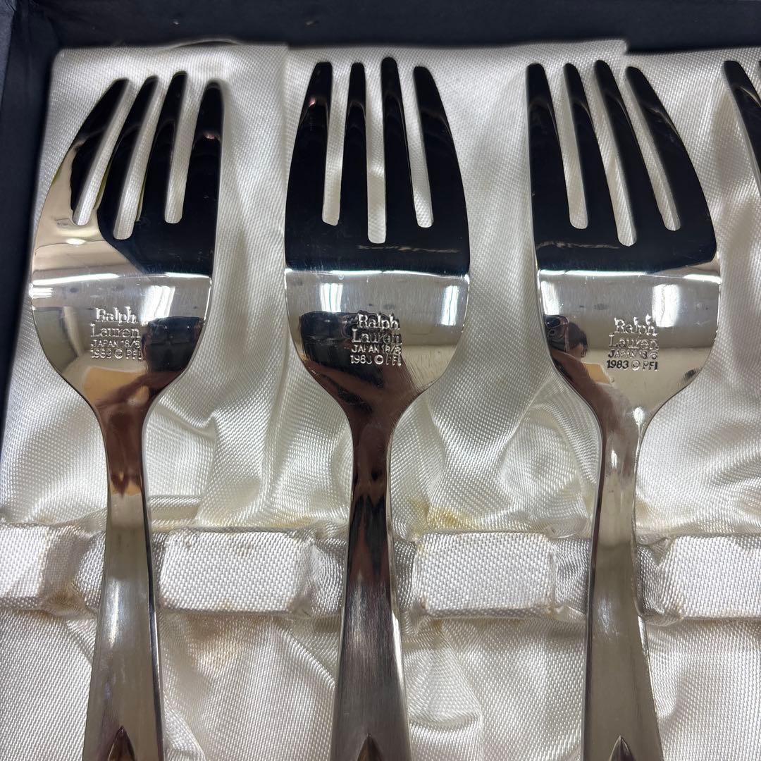 ラルフローレン コンチョ ステンレス サラダ フォーク 5本セット カトラリー