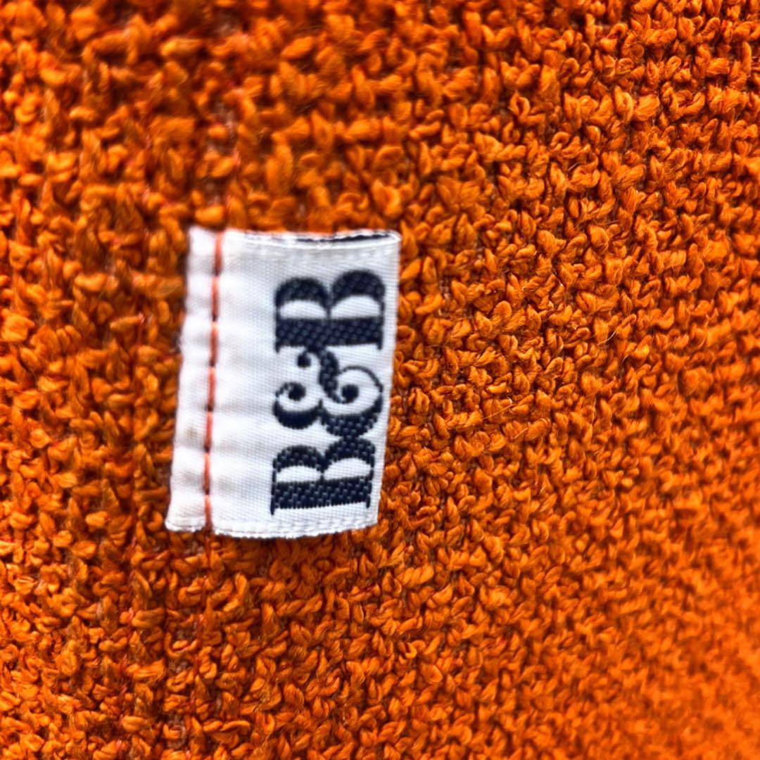 取付無料！b&bイタリア チャールズ オレンジファブリック右アームソファ✨