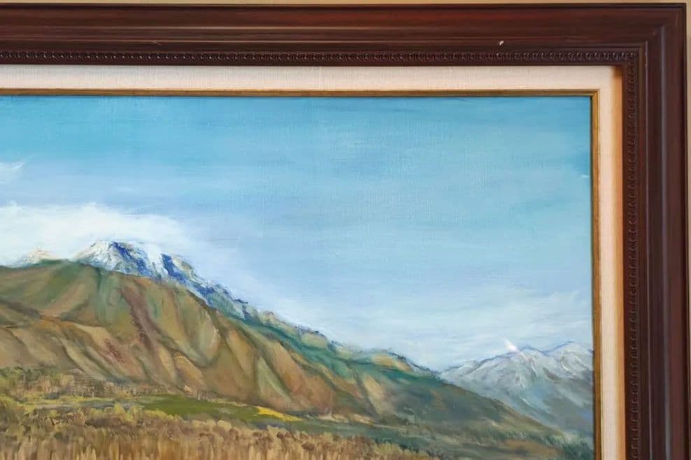 送料込】F30号 大型 油彩額縁 アクリル板 公募展 個展 即発送 搬入