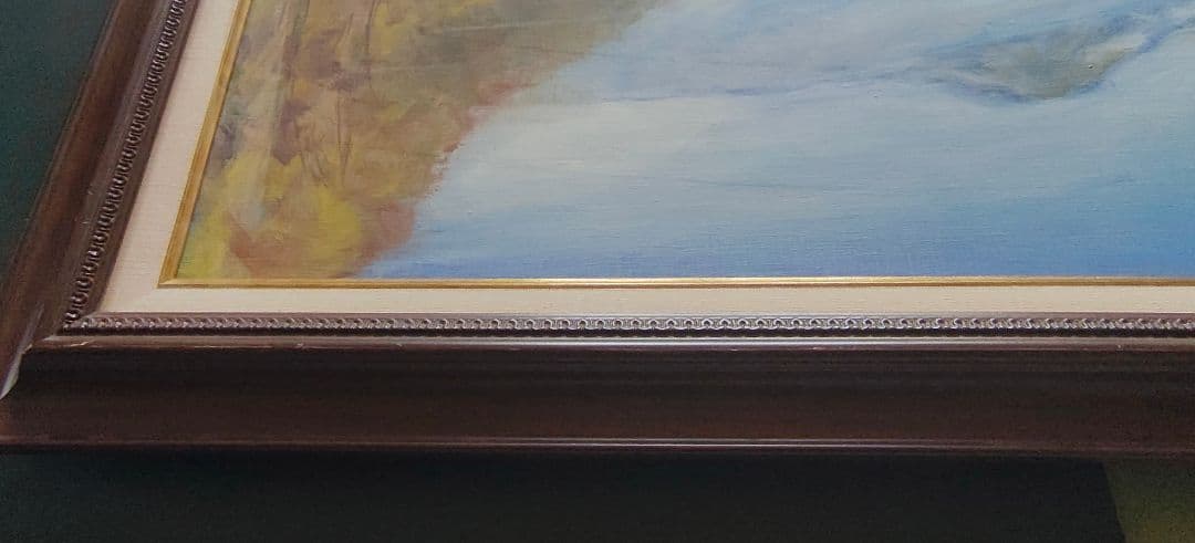 送料込】F30号 大型 油彩額縁 アクリル板 公募展 個展 即発送 搬入