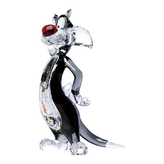 新品未使用　スワロフスキー　置物　シルベスター　ルーニーテューンズ　ワーナ