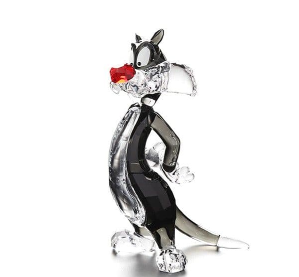 新品未使用　スワロフスキー　置物　シルベスター　ルーニーテューンズ　ワーナ