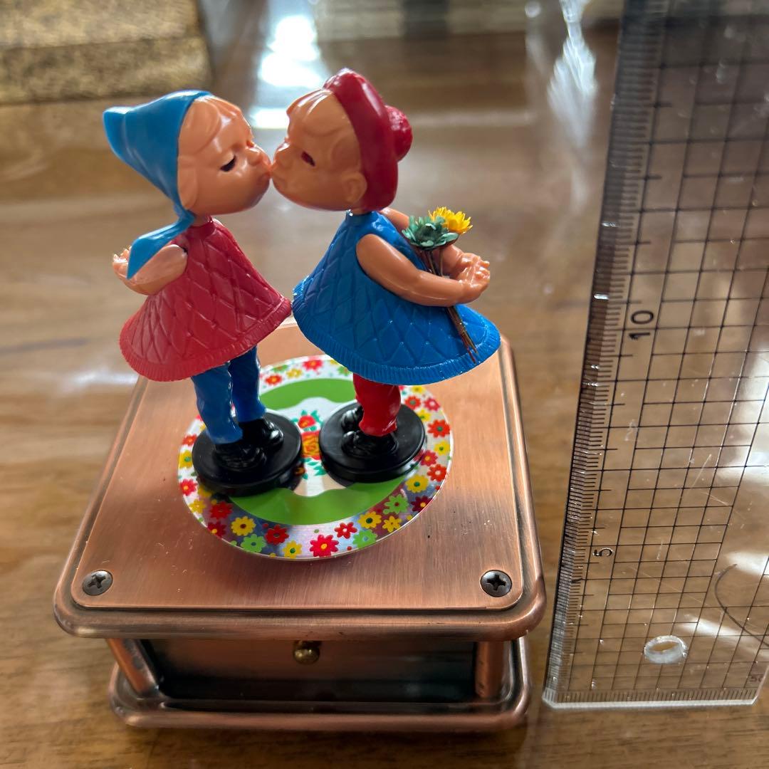 ✨未使用品　レトロ　オルゴール　キスドール　愛のオルゴール