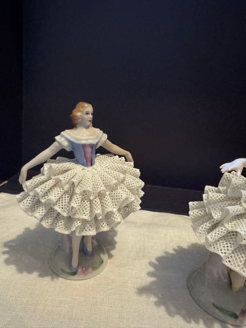 10/25まで/超美品ドイツマイセンドレスデン　ジッツェンドルフ 陶器バレリーナ