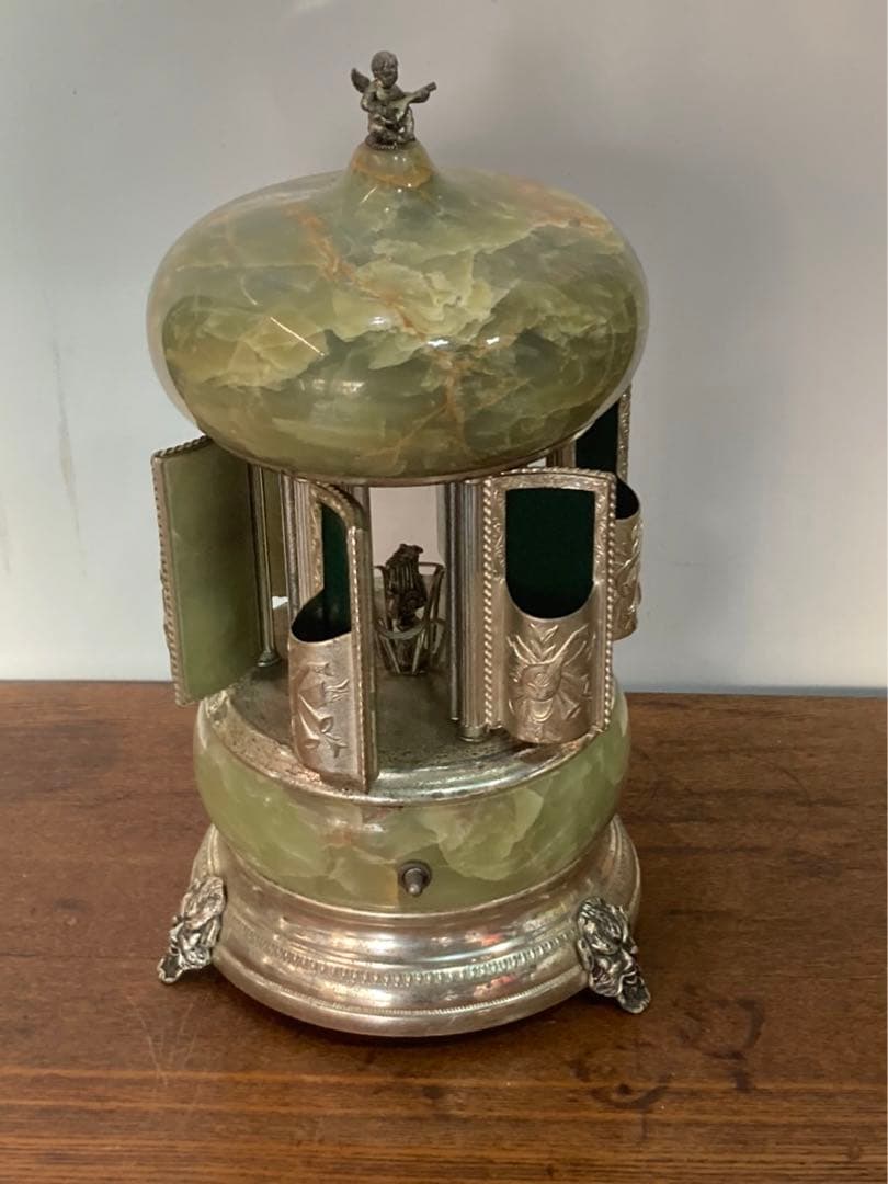 希少品 アンティーク REUGE オルゴール 葉巻 リュージュ 可動品