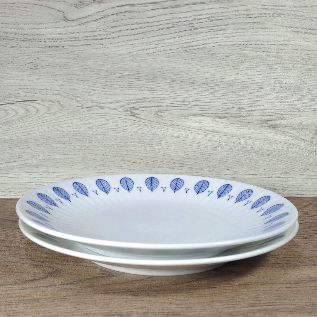 美濃焼　人気のうすかる ハーブミント　22cmプレート　２枚　新品未使用