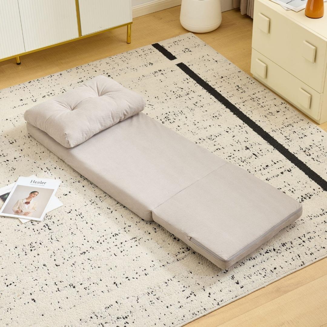 座椅子 ソファー 1人掛け ソファーベッド 15段調整可能 2WAY コンパクト