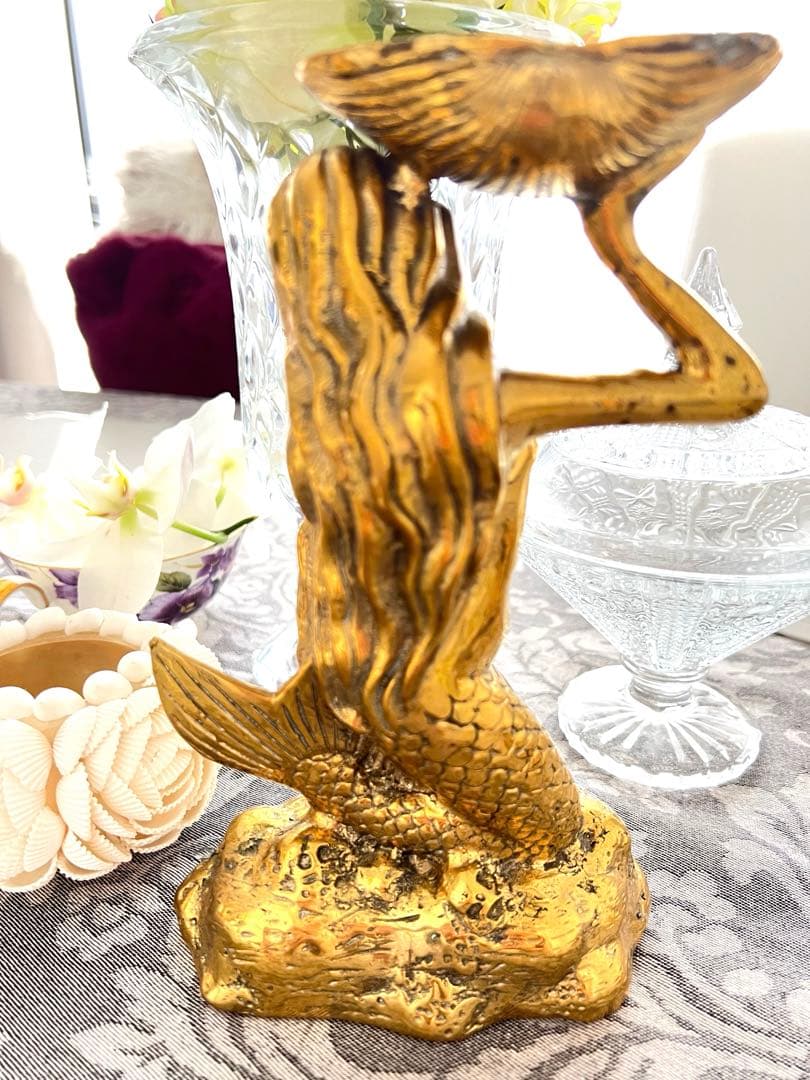 人魚☆オブジェ　キャンドルホルダー