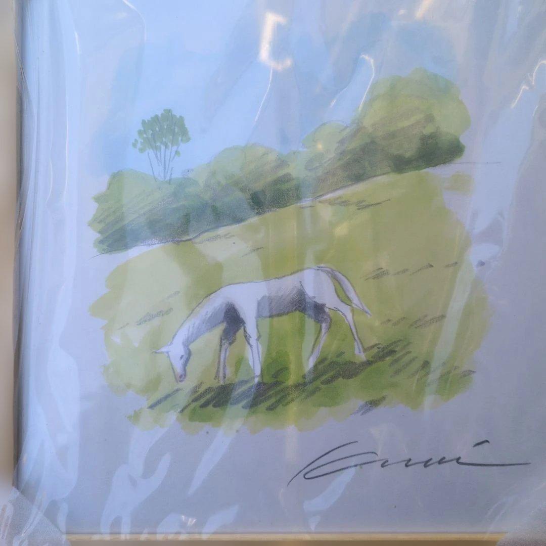 国武久巳「馬の水彩画」