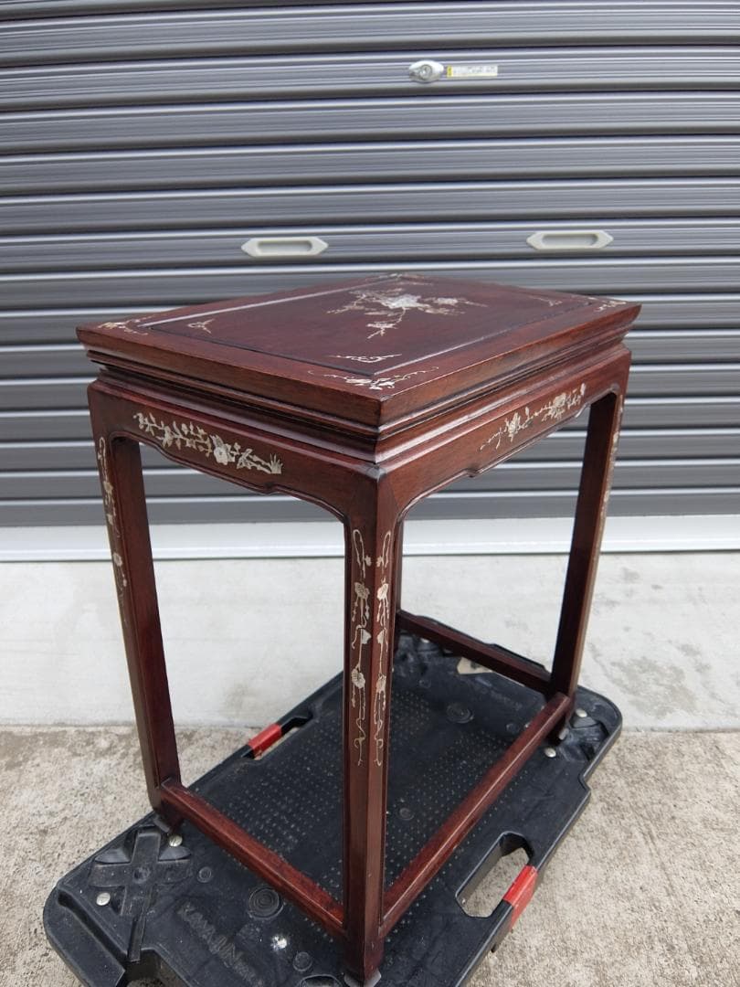 386　螺鈿細工　サイドテーブル