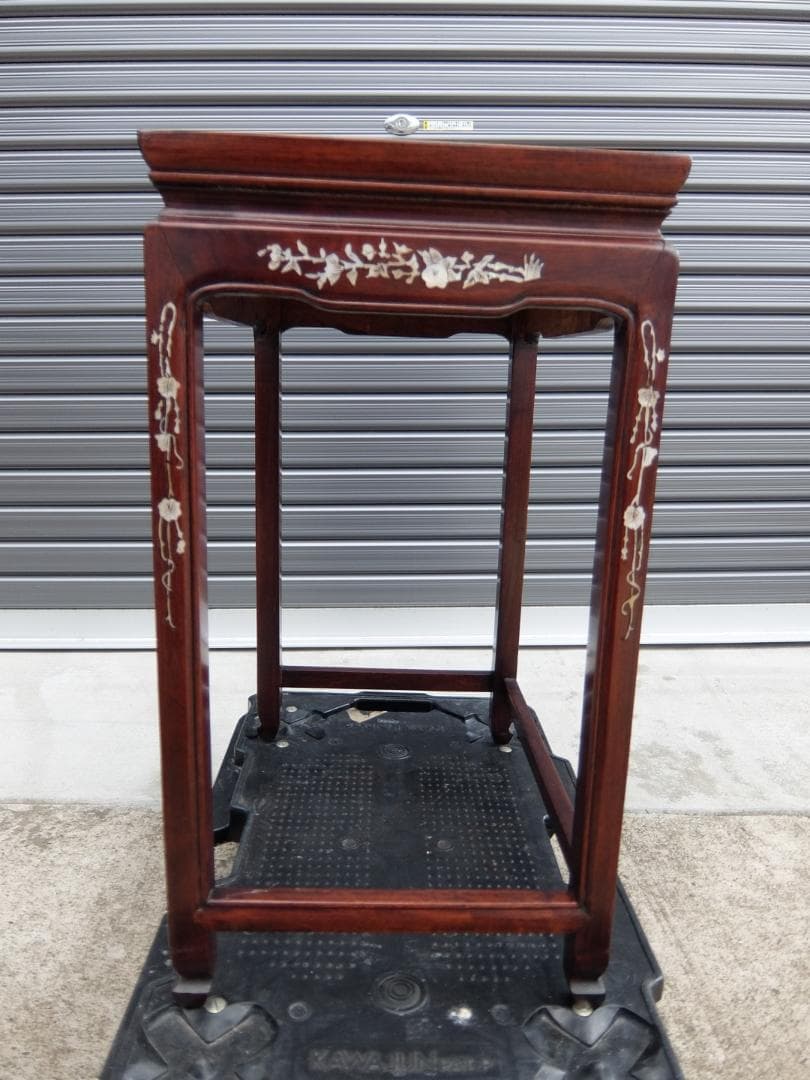 386　螺鈿細工　サイドテーブル