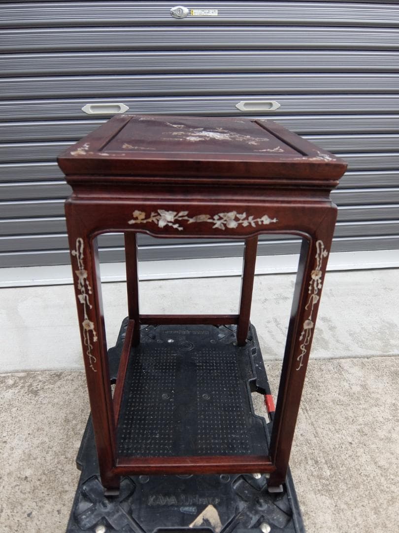 386　螺鈿細工　サイドテーブル