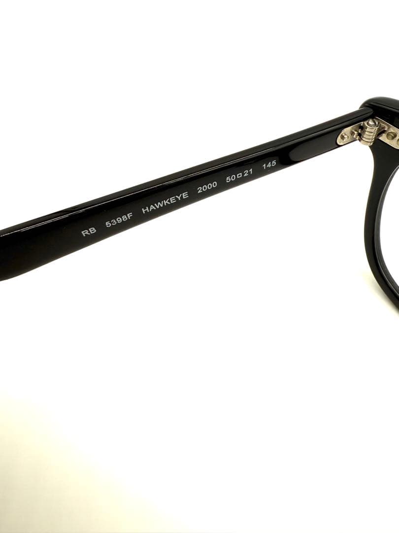 Ray-Banレイバン 黒フレームRB5398F HAWKEYE 伊達メガネ