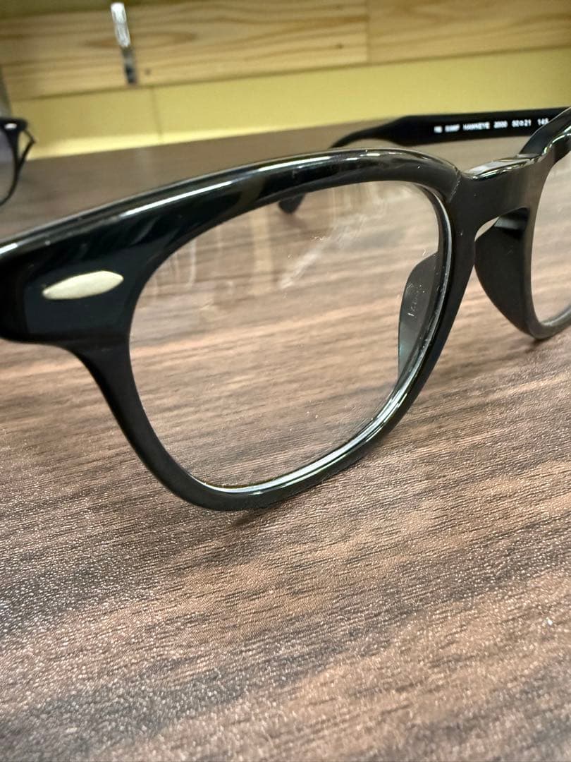 Ray-Banレイバン 黒フレームRB5398F HAWKEYE 伊達メガネ