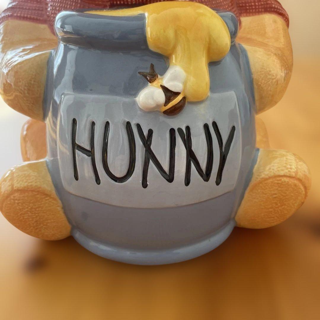 ディズニーSimply Pooh プーさん クッキージャー 陶器 キャニスター