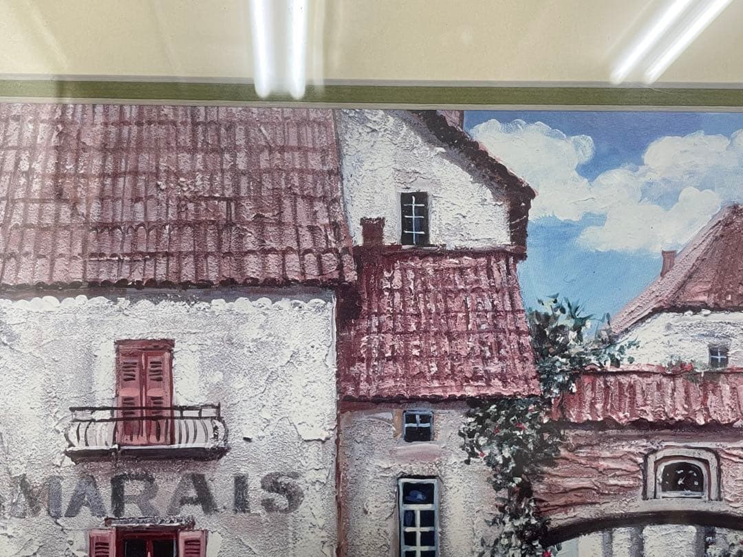 イタリア輸入 Duvall作 風景画 ゴールド額縁 中型 ➃