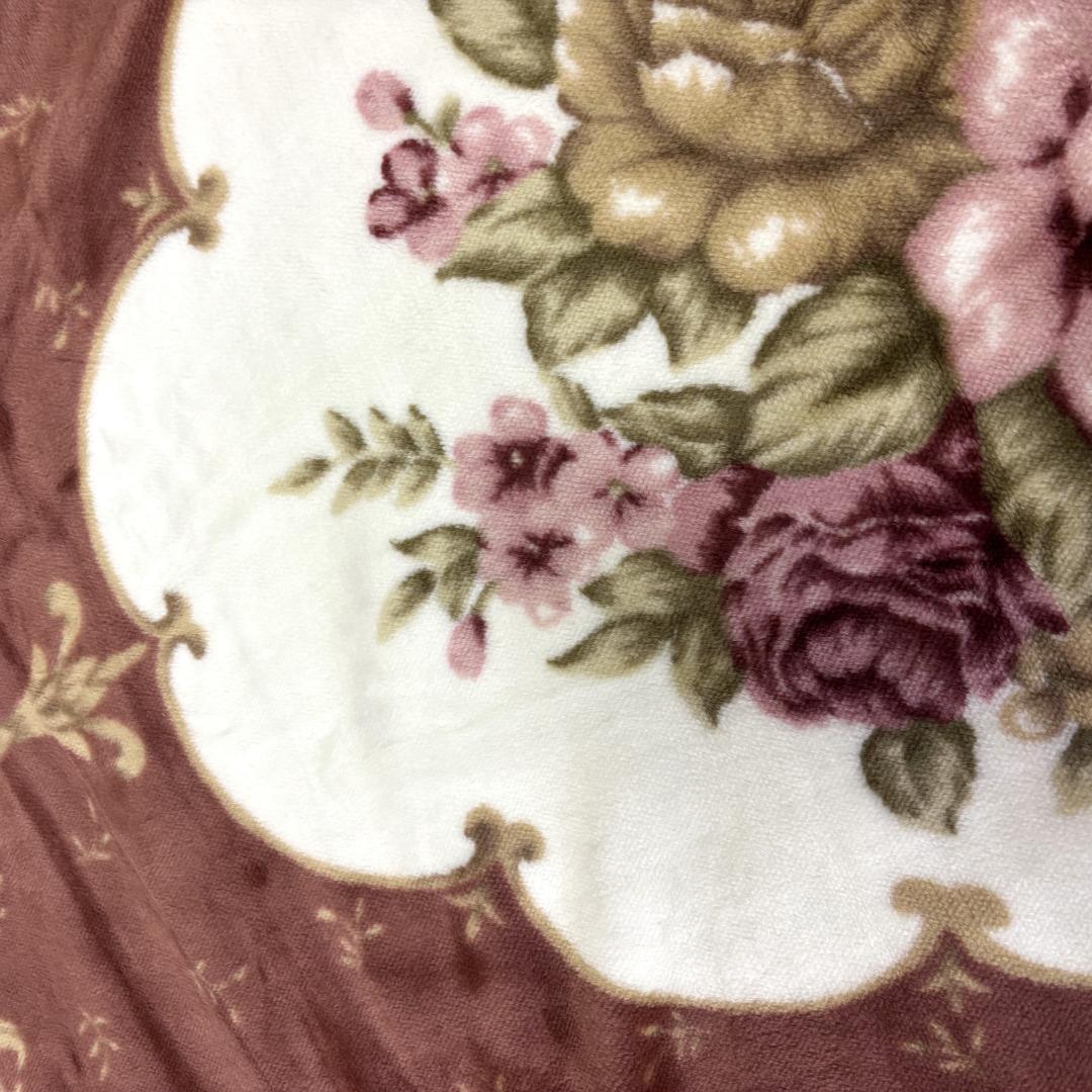 【新品】アクリル新合繊合わせ毛布 シングルサイズ 　ブラウン　日本製