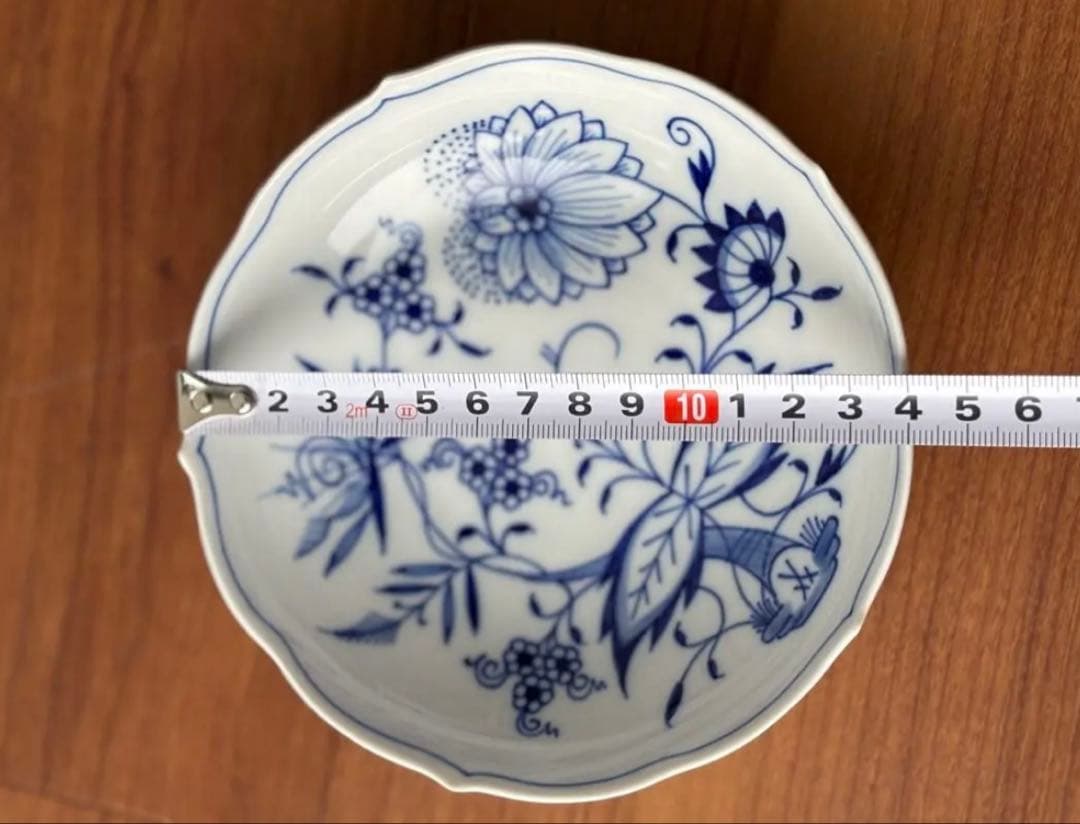 マイセン　ブルーオニオンカップ&ソーサー　プレート　18㎝　トリオ　3点セット