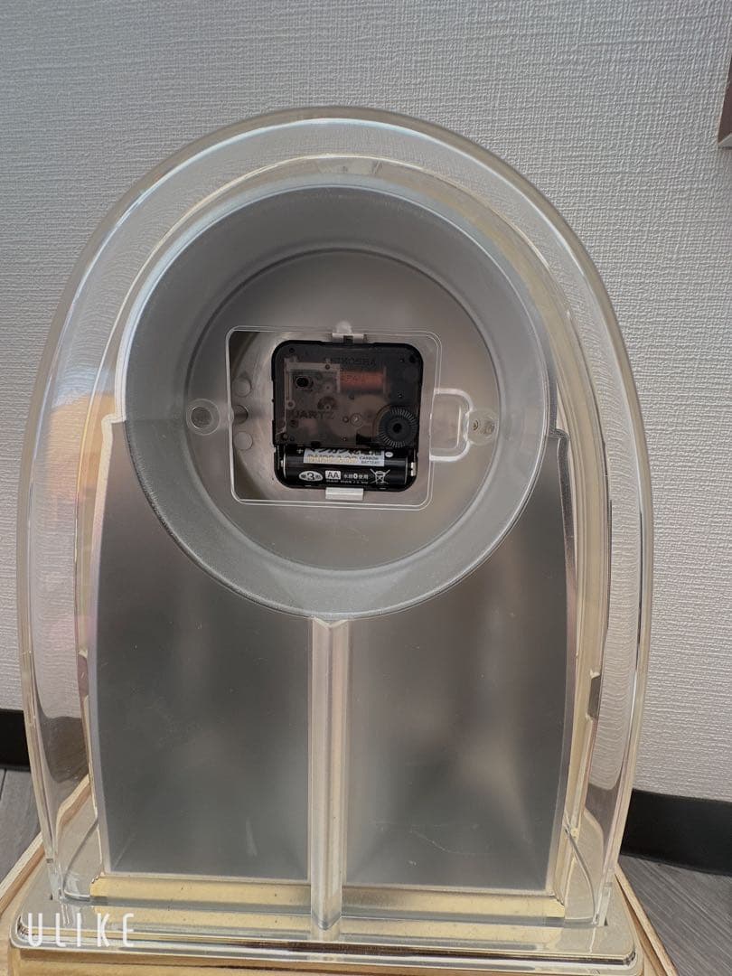 SEIKO 置時計 アーチ型 透明