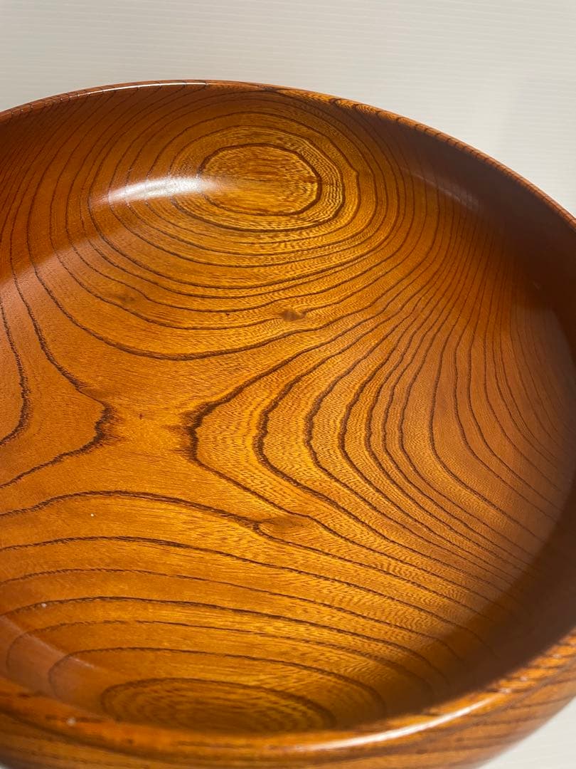 木製大型菓子器　28センチ　会津塗り