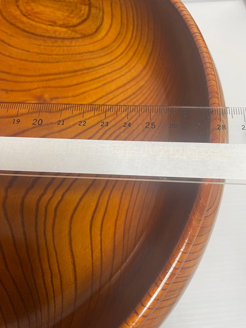 木製大型菓子器　28センチ　会津塗り