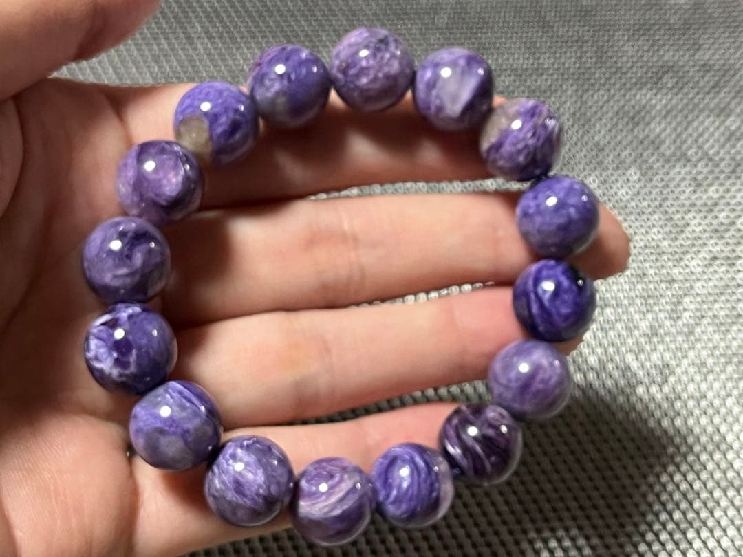 高品質チャロアイトブレスレット 約13mm ②