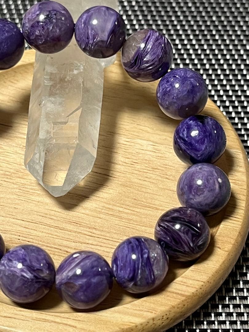 高品質チャロアイトブレスレット 約13mm ②