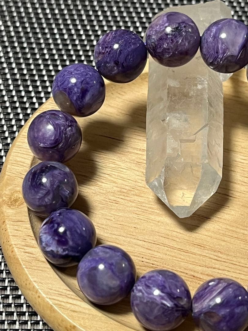 高品質チャロアイトブレスレット 約13mm ②