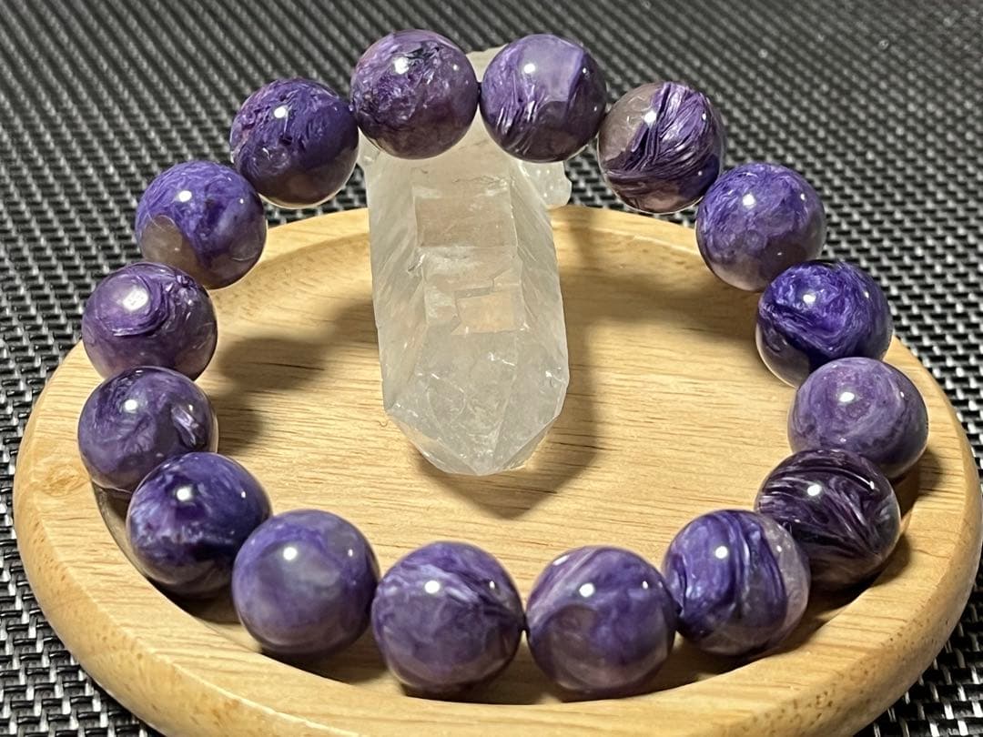 高品質チャロアイトブレスレット 約13mm ②