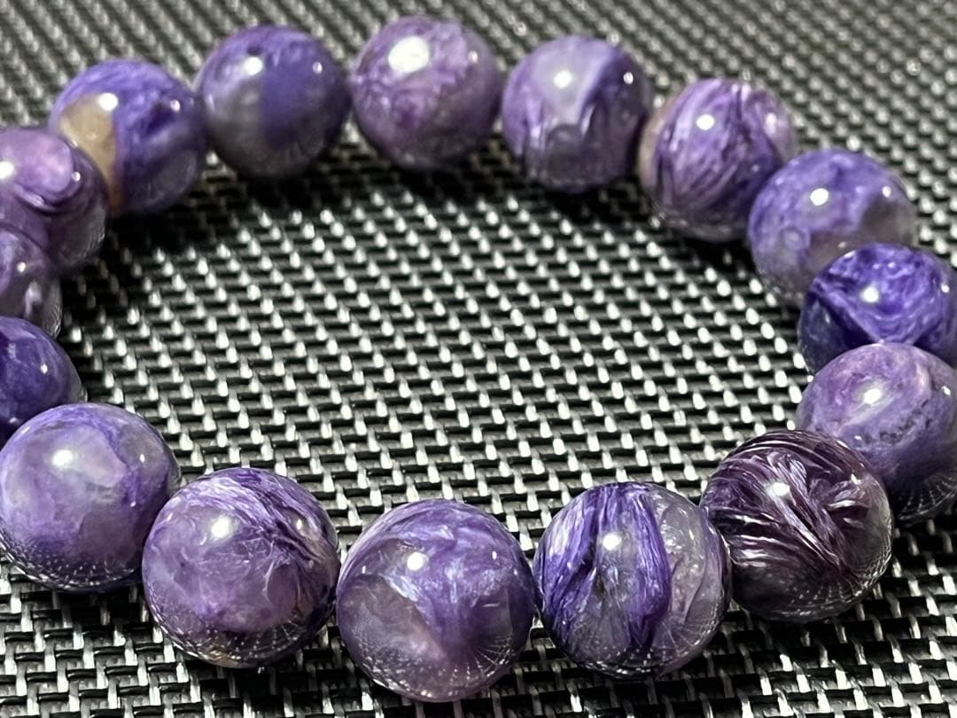 高品質チャロアイトブレスレット 約13mm ②