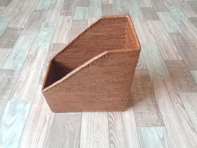 マガジンラック●無地●アタ●バリ島●1045.2●ブックケース●アジアン雑貨