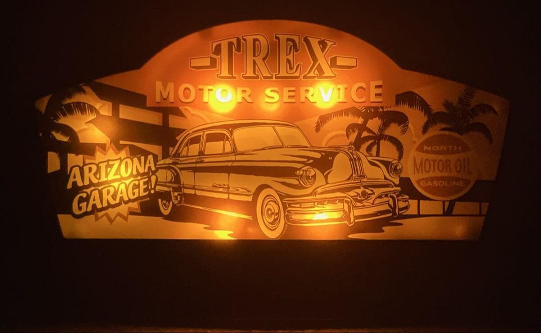 雑貨 バンダイ サインライト アメリカンレトロスタイル 動作確認済み レトロ