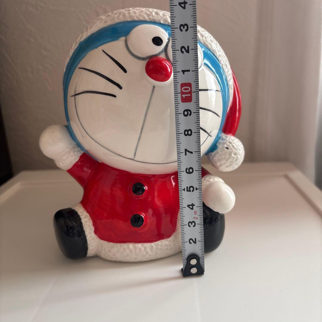 ドラえもん　サンタクロース　レトロ　陶器　貯金箱