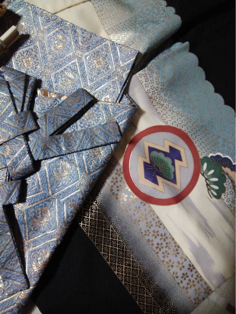 こえびです。男の子用・5歳向け・化繊・袴と着物のセットです