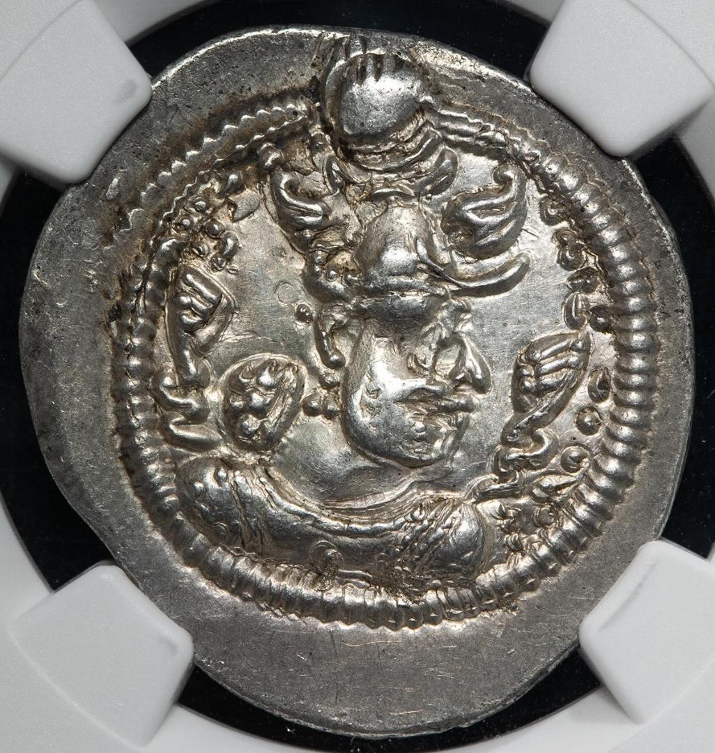 NGC-Ch.XF ササン帝国 ペーローズ1世 AD457/9~484 二重打ち - メルカリ