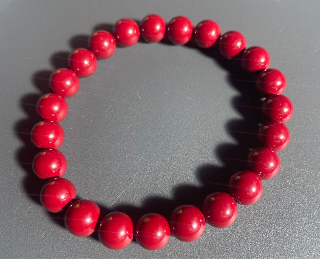 辰砂（シナバー）ブレスレット - メルカリ