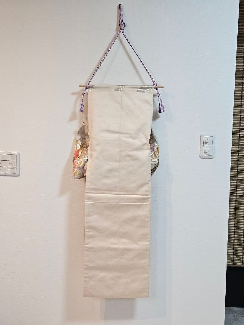 タペストリー　正月飾り　帯飾り　ハンドメイド　手作り　正月掛け軸　リメイク