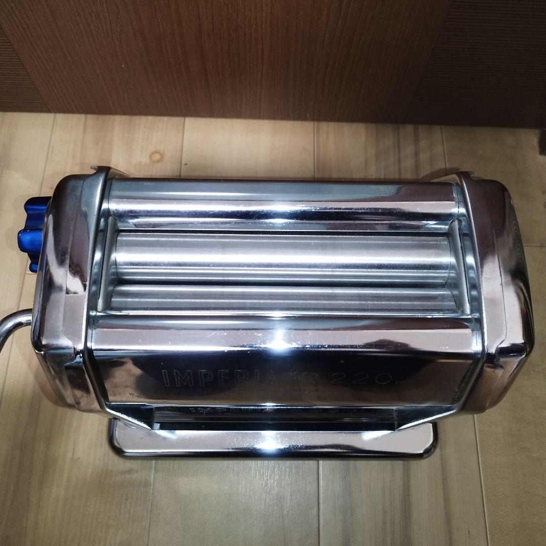 【付属品多数】インペリア　パスタマシン(手動） R‐220　別売カッター付き