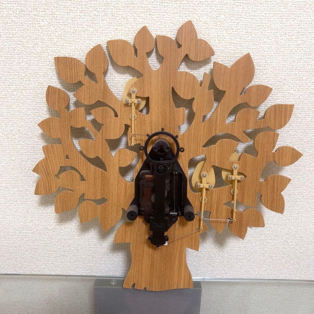 インターフォルム 壁掛け時計 振り子時計 小鳥 トゥルル ウォール