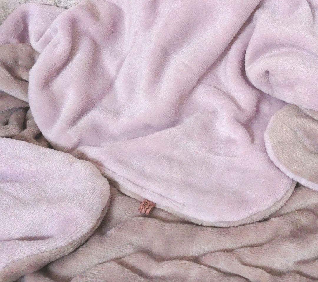 専用♥みかん❤暖か☆Wボア♥特大ブランケット♥ピンクグレージュ