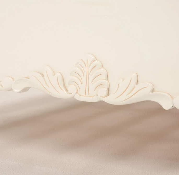 【新品】アンティーク風 ロココ調 セミダブル ベッドフレーム　猫脚　すのこ仕様