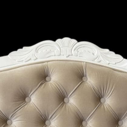 【新品】アンティーク風 ロココ調 セミダブル ベッドフレーム　猫脚　すのこ仕様